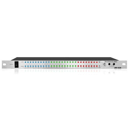 Technical Pro DBS28 1/2U Rack Mount dB Display, Silver