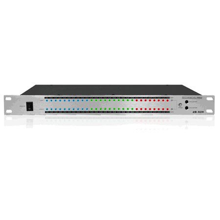 Technical Pro DBS29 1U Rack Mount dB Display, Silver