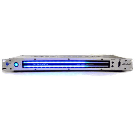 Technical Pro DBS40 1U Rack Mount dB Display, Silver