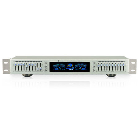 Technical Pro EQS5150 Dual 10 Band Professional Equalizer, Silver