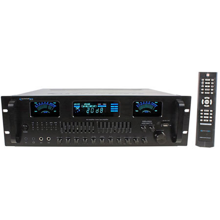 Technical Pro HB8X500U 4 Channel Hybrid Amplifier/