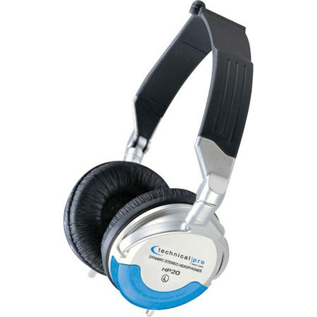 Technical Pro HP20 Professional Headphones, Blue/Silver