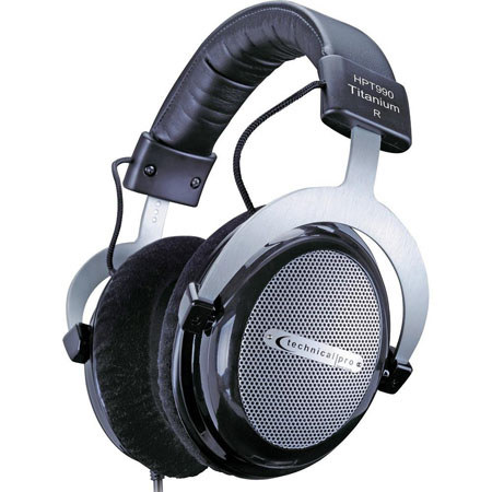 Technical Pro HPT990 Professional Headphones, Titanium