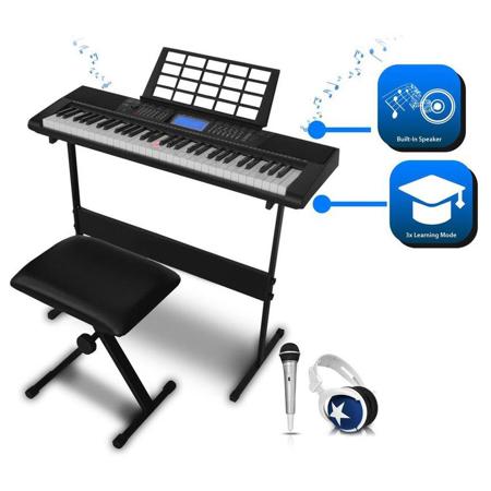 MYLEK 61-Key Electric Keyboard Piano with Stand, Headphone - HSD Online MYLEK 61-Key Electric Keyboard Piano with Stand, Headphone - HSD Online