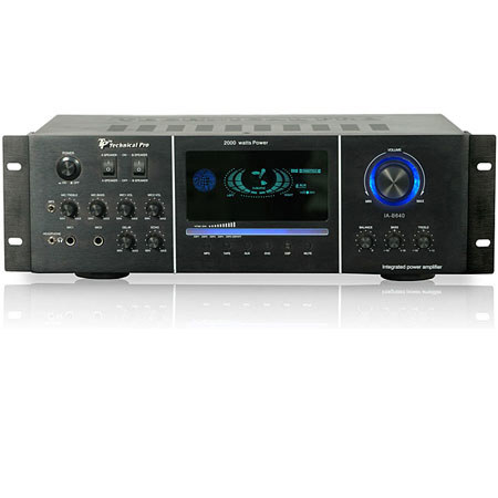 Technical Pro IA640 Integrated Amp with LED Display, Black