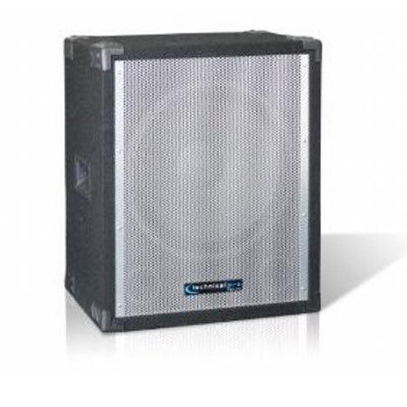 Technical Pro Carpeted 15" Passive Subwoofer, Black
