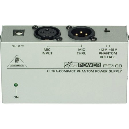 Technical Pro PP48V Compact Phantom Power Supply, Black