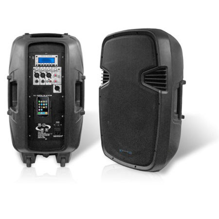 Technical Pro ABS Molded 15'' Two-way Active Loudspeaker, Black