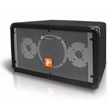 Technical Pro SR70 Set of Three Carpeted Monitor Speakers, Black