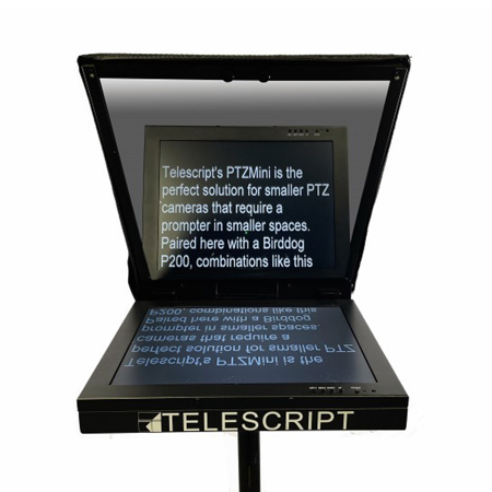 Telescript PTZMini 15" NDI PTZ Teleprompting System