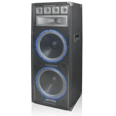 Technical Pro VRTX215 15" Carpeted Cabinet Speaker, Black