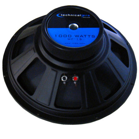 Technical Pro WF15 15" Raw Subwoofer, Black