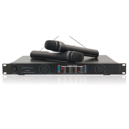 Technical Pro WM1001 VHF Wireless Microphone System, Black