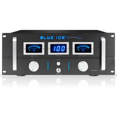 Technical Pro XZB5000 4U Blue Ice Power Amplifier, Black
