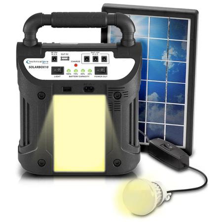 Solar shop powered boombox