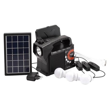 Technical Pro SOLARBOX9 9-in-1 Solar Power Bank Speaker with 4V 7000 MAh Battery