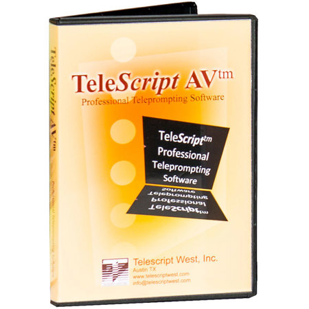 Telescript AV Teleprompting Software with CD-ROM & USB Security Key