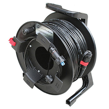 Tactical Fiber Systems 1250' Single-Mode Two-Fiber Cable on Reel with BullsEye