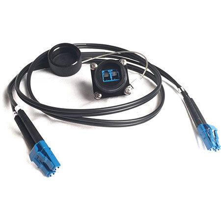 Tactical Fiber Systems BullsEye Duo Chassis Connector with Patch Cable