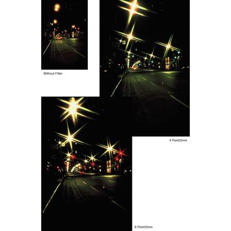 Tiffen 4x4" 4 Point/4mm Grid Star Effect Glass Filter