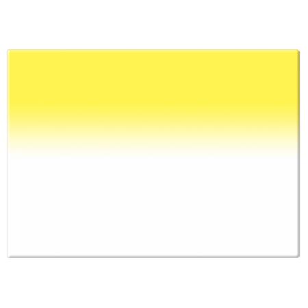 Tiffen 4x5.65" Yellow 4 Soft-Edge Graduated Filter - Horizontal Orientation