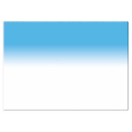 Tiffen 4x5.65" Cyan 4 Soft-Edge Graduated Filter - Horizontal Orientation