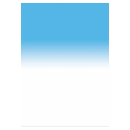 Tiffen 4x5.65" Cyan 4 Soft-Edge Graduated Filter - Vertical Orientation