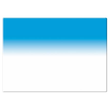 Tiffen 4x5.65" Cyan 5 Soft-Edge Graduated Filter - Horizontal Orientation