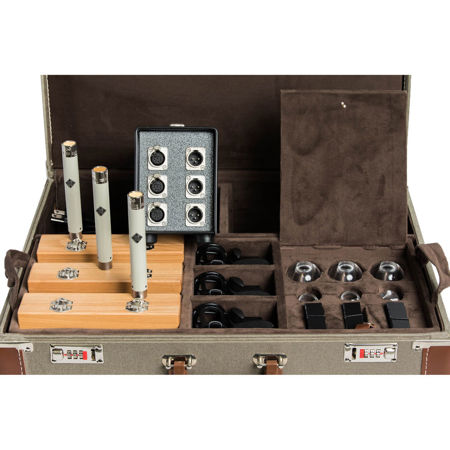 Telefunken ELA M 260 Small-Diaphragm Tube Microphone Tri-Mono Set, Includes M 963 3-Channel Power Supply and 3x of Each TK60/TK61/TK62 Capsules