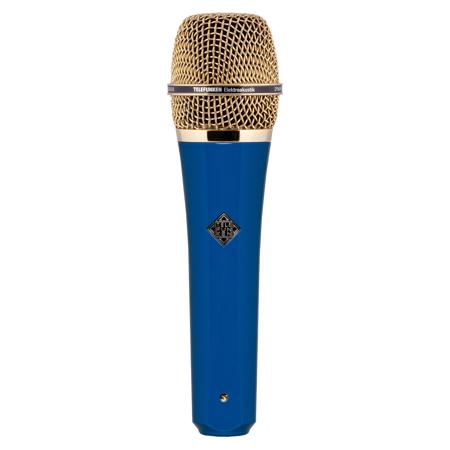 Telefunken M80 Handheld Supercardioid Dynamic Vocal Microphone, Blue & Gold