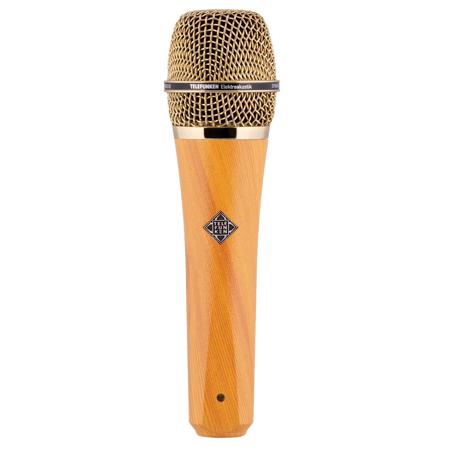Telefunken M80 Handheld Supercardioid Dynamic Vocal Microphone, Oak & Gold