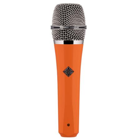 Telefunken M80 Custom Handheld Supercardioid Dynamic Vocal Microphone Orange with Chrome