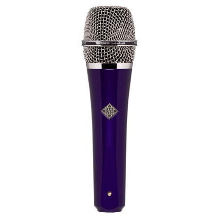 Telefunken M80 Custom Handheld Supercardioid Dynamic Vocal Microphone Purple with Chrome
