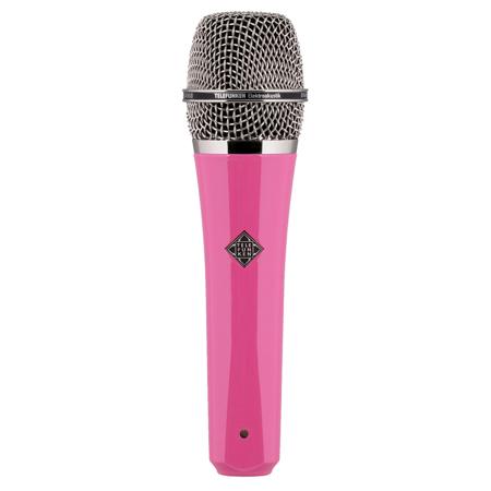 Telefunken M80 Custom Handheld Supercardioid Dynamic Vocal Microphone Pink with Chrome