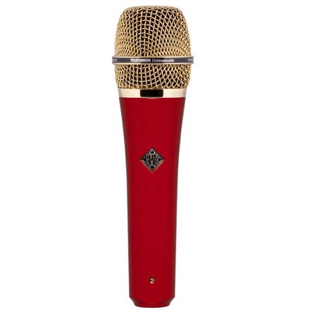 Telefunken M80 Handheld Supercardioid Dynamic Vocal Microphone, Red & Gold