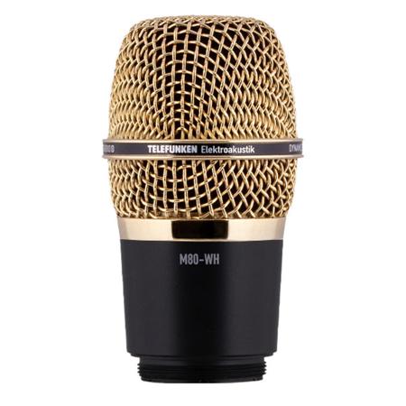 Telefunken M80-WH Wireless Supercardioid Dynamic Microphone Capsule, Gold