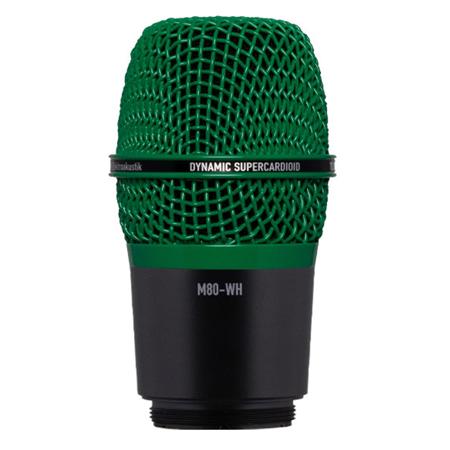 Telefunken M80-WH Wireless Supercardioid Dynamic Microphone Capsule for Lectrosonics HH/HHa, Sony UTX-M03 and Select Shure Transmitters, Green