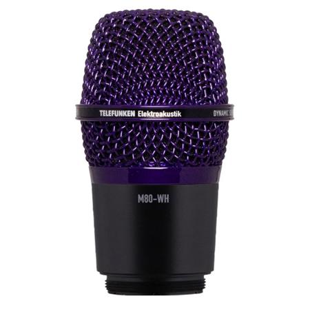 Telefunken M80-WH Wireless Supercardioid Dynamic Microphone Capsule, Purple