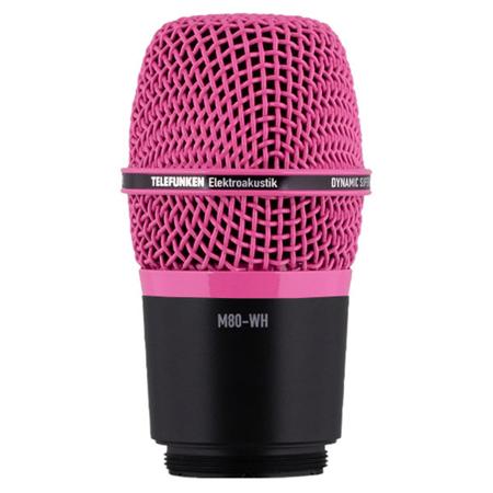 Telefunken M80-WH Wireless Supercardioid Dynamic Microphone Capsule, Pink