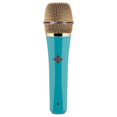Telefunken M81 Handheld Supercardioid Universal Dynamic Mic, Turquoise & Gold