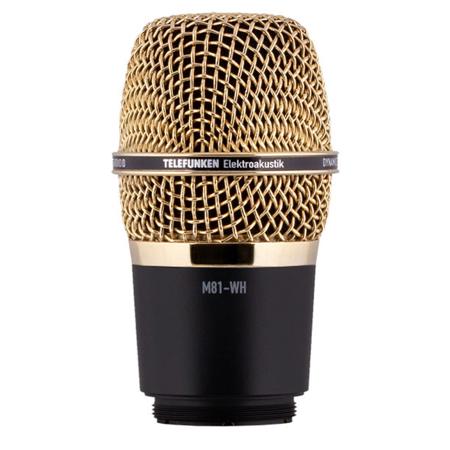 Telefunken M81-WH Wireless Supercardioid Universal Dynamic Mic Capsule, Gold