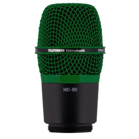 Telefunken M81-WH Wireless Supercardioid Universal Dynamic Mic Capsule, Green