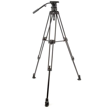 Davis & Sanford ProElite 100mm Bowl 3-Section Aluminum Tripod w/3-15 Fluid Head