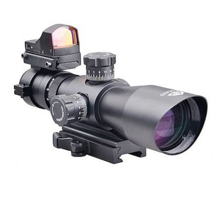 Trinity Force 3-9x42 Redcon-1 Combo Riflescope, Illum P4 Sniper Ret, QR Mount