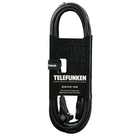 Telefunken Stage Series SGMC-5R 16.4' Microphone Cable with Right Angle Female XLR Connector