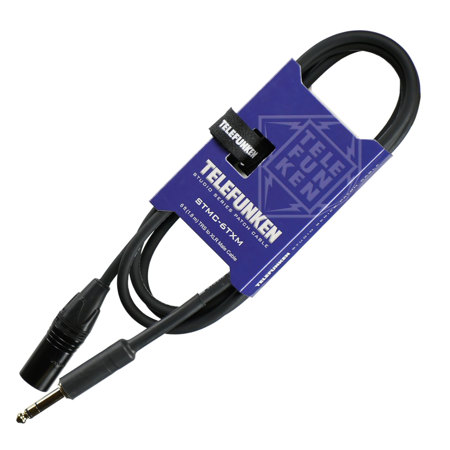 Telefunken Studio Series STMC-6TXM Premium 6' TRS to Male XLR Cable