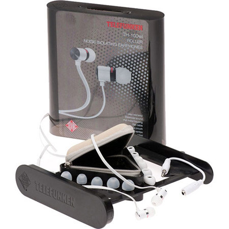 Telefunken TH-100wi In-Ear Noise Isolating Earphone, White