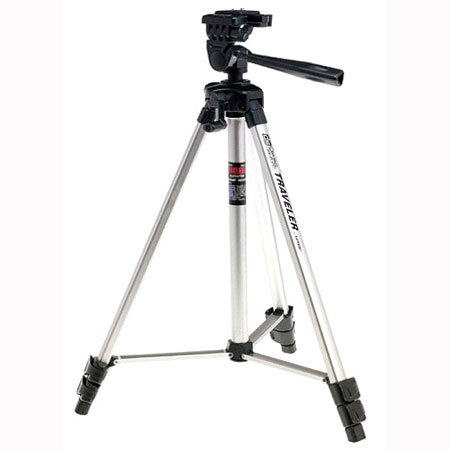 Davis & Sanford Traveler Tripod with 3-Way Pan & Tilt Photo/Video Head, Quick Release & Carrying Case