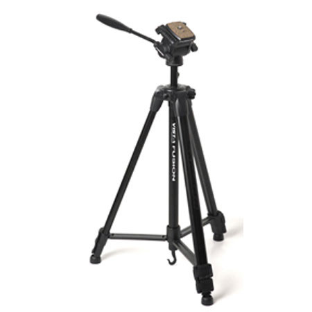 Tiffen Vista Fusion 3-Section Aluminum Tripod with QR Fluid Head, Black