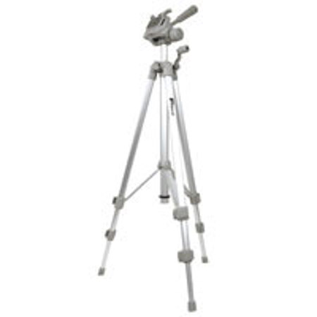 Targus 54" Aluminum Tripod with Three-Way Panhead and Bubble Level, 3 lb. Load Capacity.